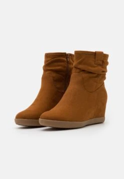 Anna Field Winter Boot - Bottines Compensées - Cognac -Chaussure Boutique 041703c38fe14e818aaaefef48ae5697
