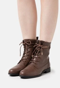 Anna Field Bottines À Lacets - Dark Brown