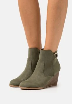 Anna Field Bottines Compensées - Khaki