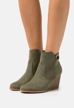 Anna Field Bottines Compensées - Khaki