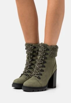 Anna Field Leather - Bottines À Lacets - Khaki
