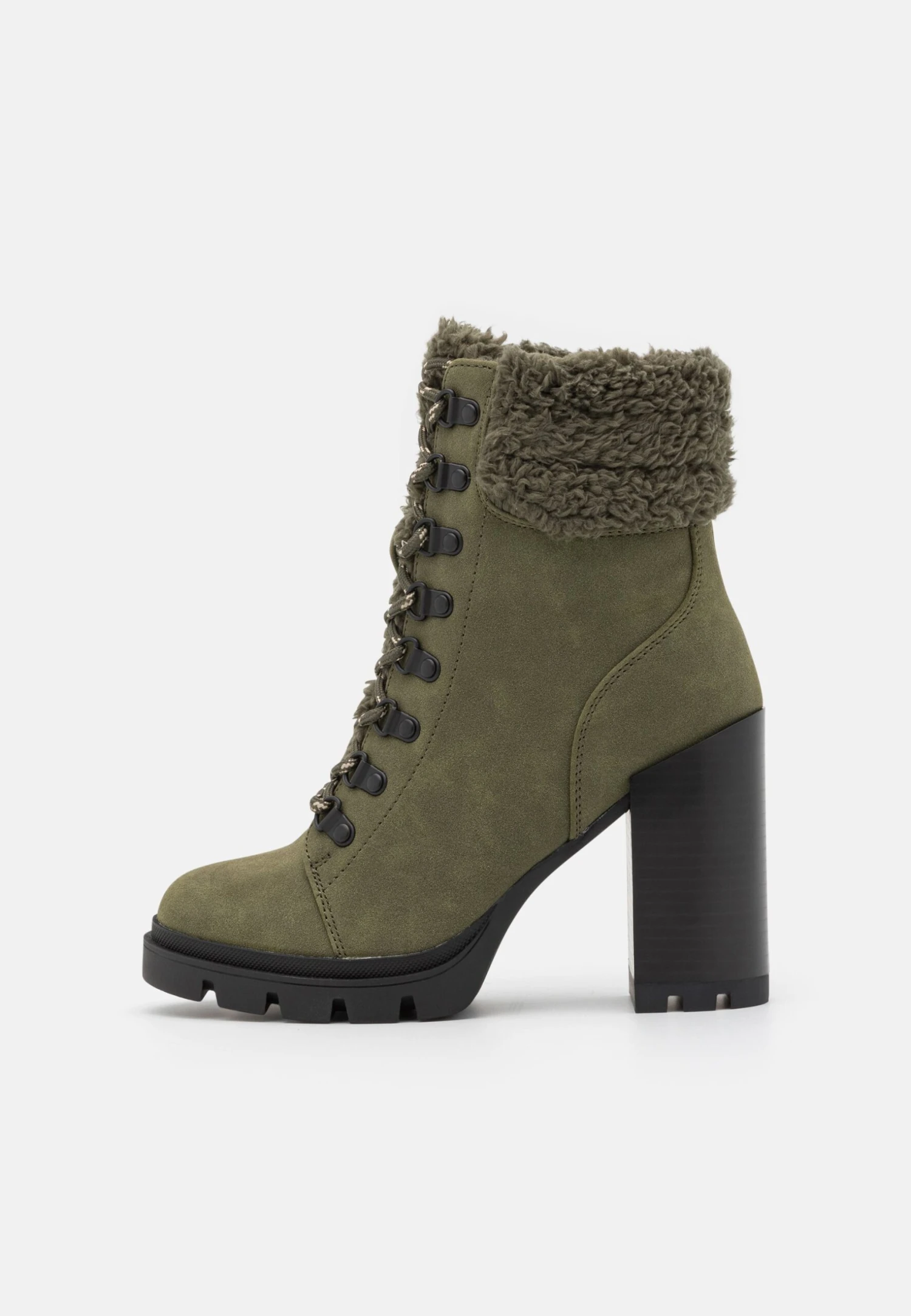 Anna Field Leather - Bottines À Lacets - Khaki 2 Anna Field Leather - Bottines À Lacets - Khaki – Image 2