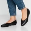 Anna Field Leather Ballerinas - Ballerines - Black
