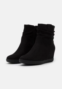 Anna Field Winter Boot - Bottines Compensées - Black -Chaussure Boutique 6ba5240747b84e0984948802e266d88c