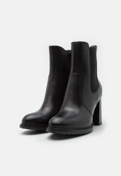 Leather - Bottines À Talons Hauts - Black -Chaussure Boutique 905be349a0424c6ebaa958778d635f40