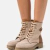 Anna Field Leather - Bottines À Lacets - Taupe