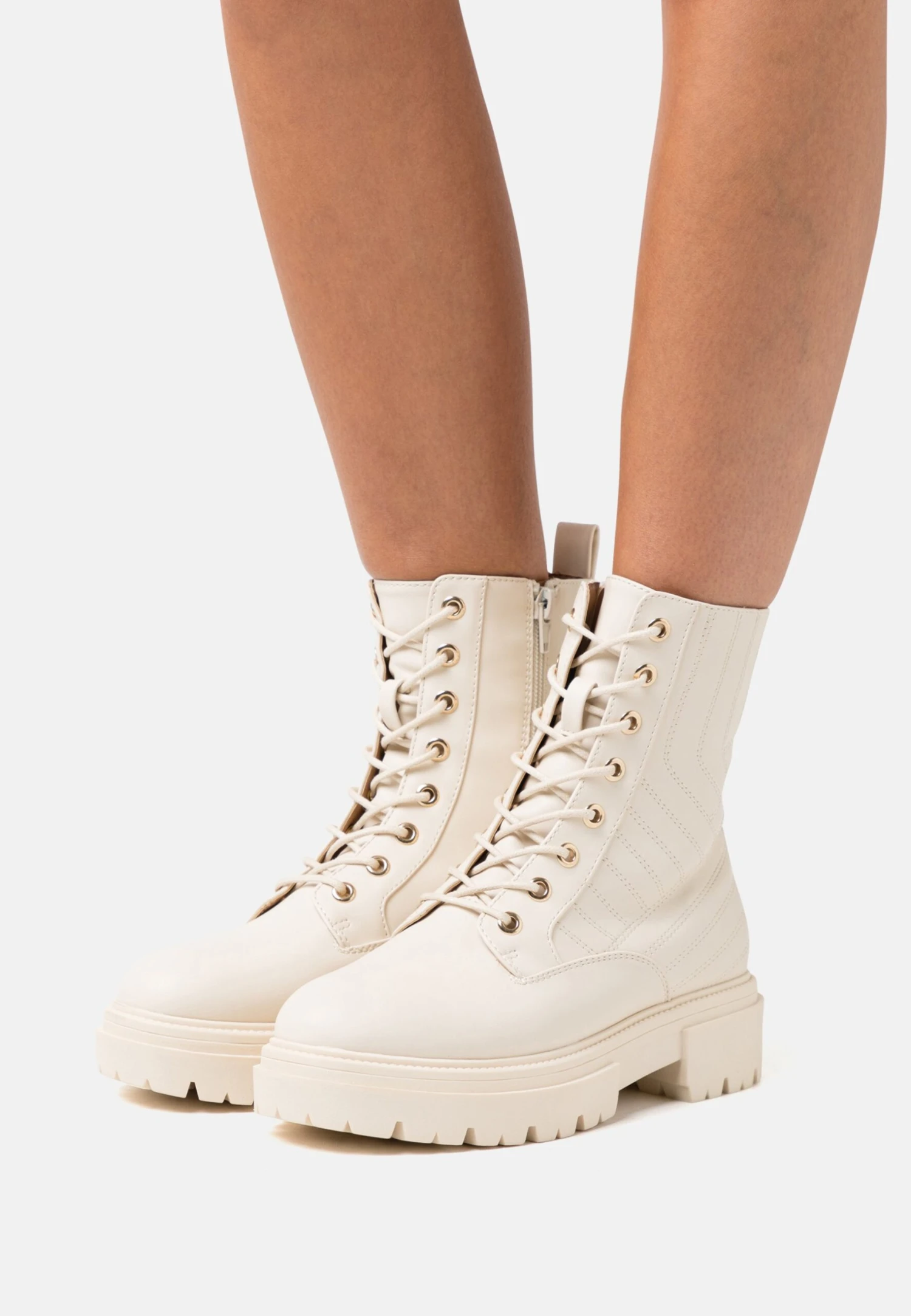 Anna Field Bottines À Lacets - Off-White 1 Anna Field Bottines À Lacets - Off-White