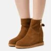 Anna Field Leather Winter Boot - Boots À Talons - Cognac