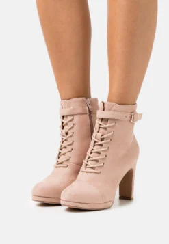 Bottines À Lacets - Light Pink