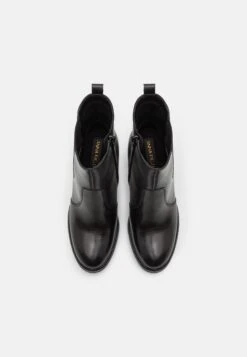 Leather - Bottines À Talons Hauts - Black -Chaussure Boutique b1903eae4a1a4e83be7f36b2465f02f2