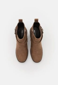 Bottines À Talons Hauts - Taupe -Chaussure Boutique c295bef82b1a40d6952ed941ebdd0c89