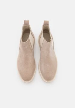 Leather - Boots À Talons - Beige -Chaussure Boutique ea87cf9a6c104e53a5de51043dbe5e95