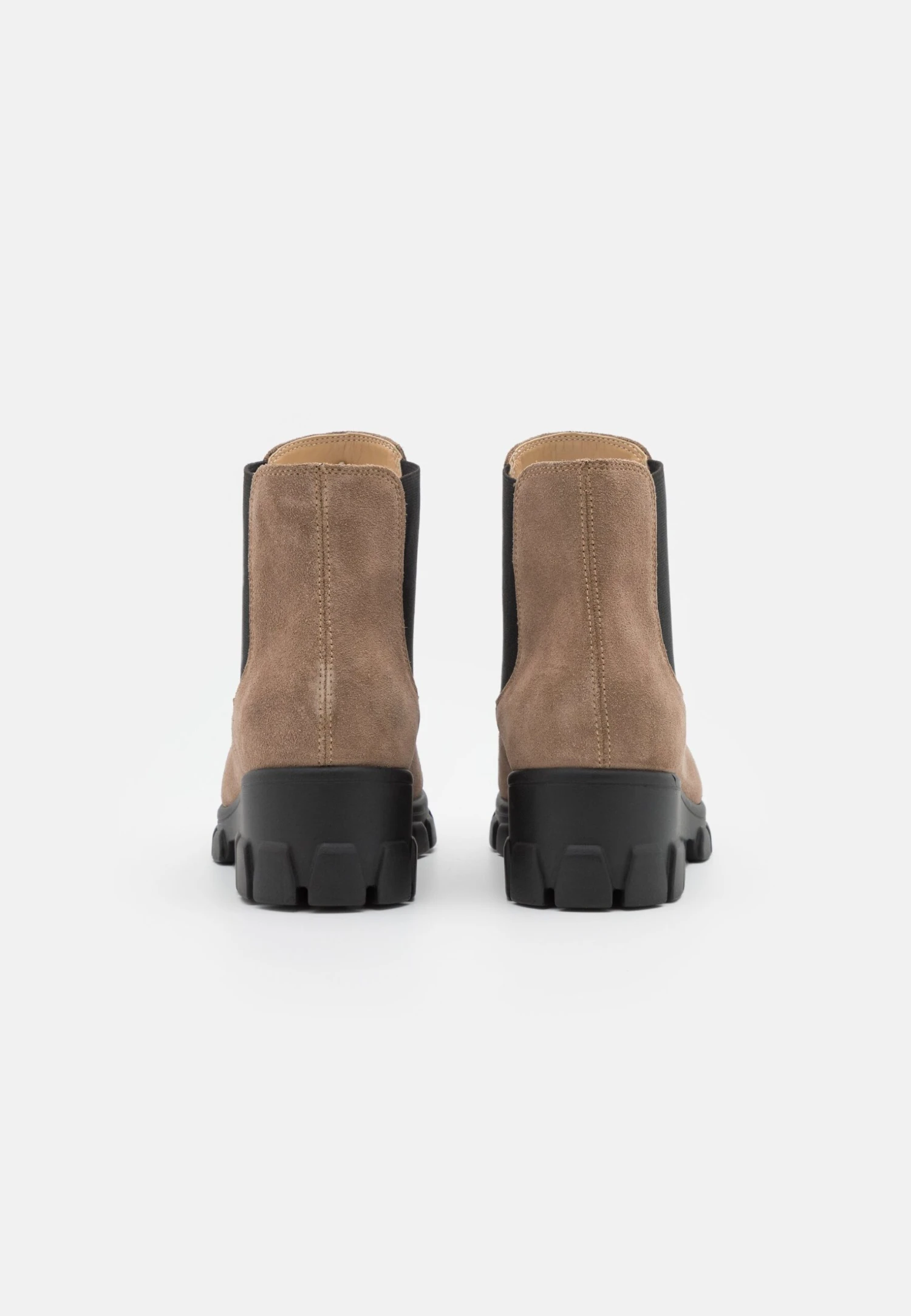 Leather - Bottines - Taupe 4 Leather - Bottines - Taupe – Image 4